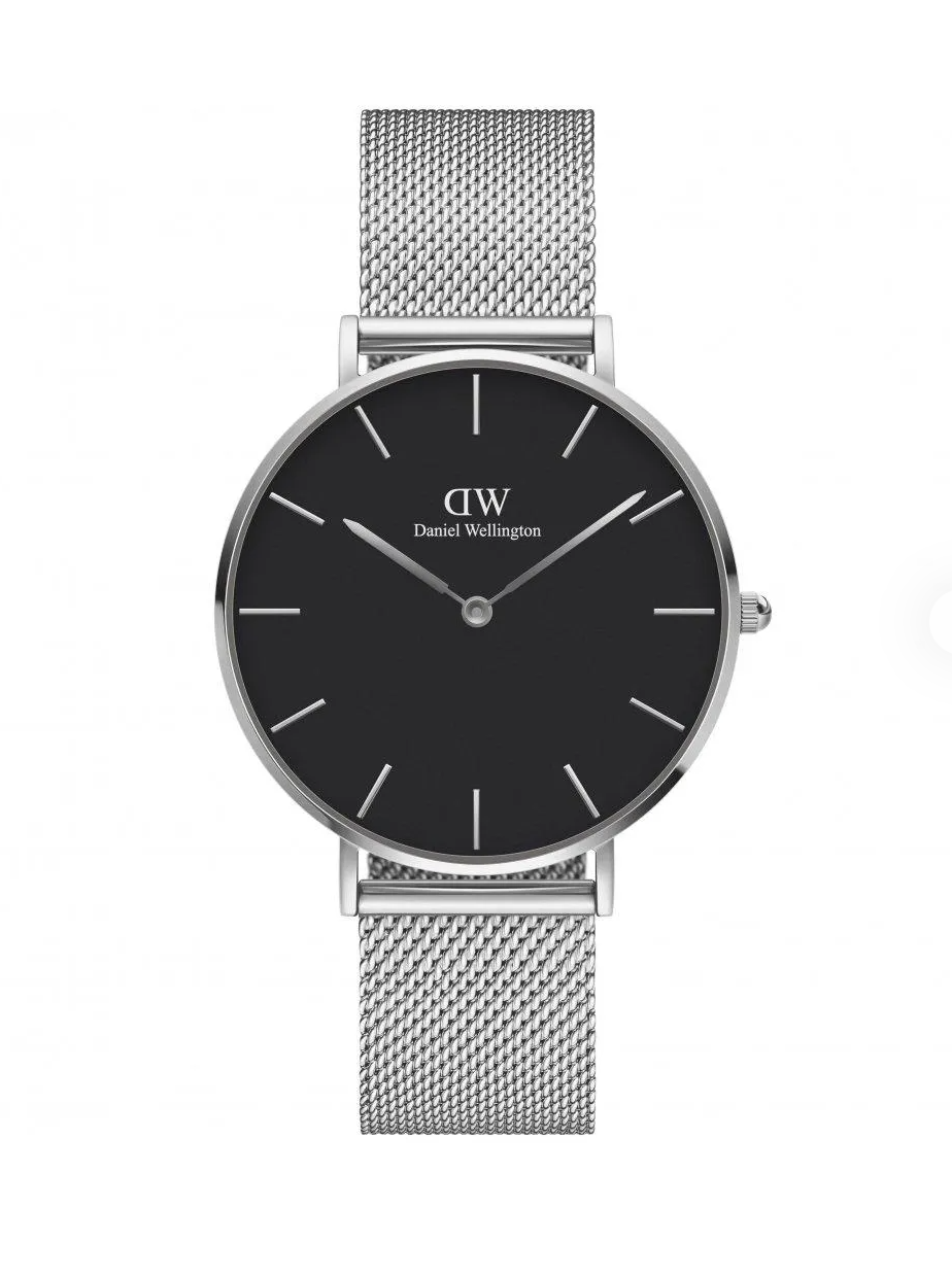 Reloj de cuarzo clásico Daniel Wellington Petite Sterling de acero inoxidable DW00100304