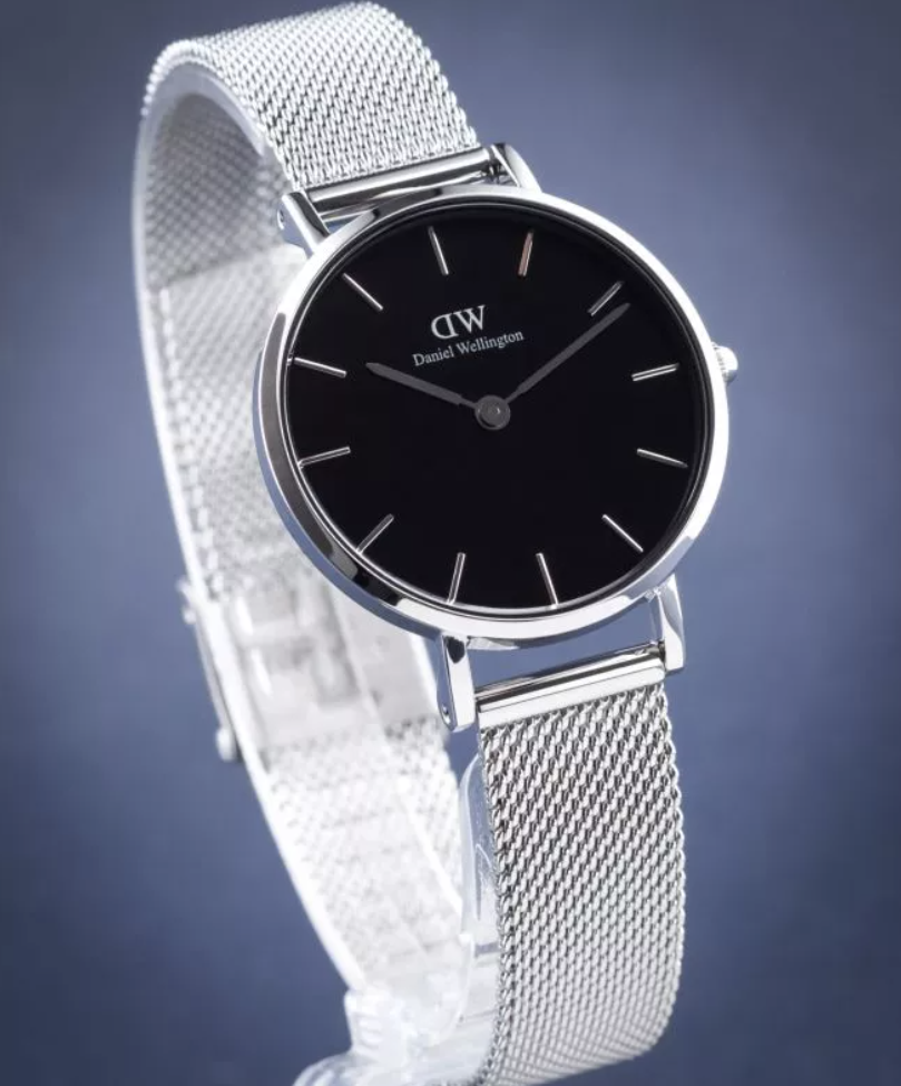 Reloj de cuarzo clásico Daniel Wellington Petite Sterling de acero inoxidable DW00100304