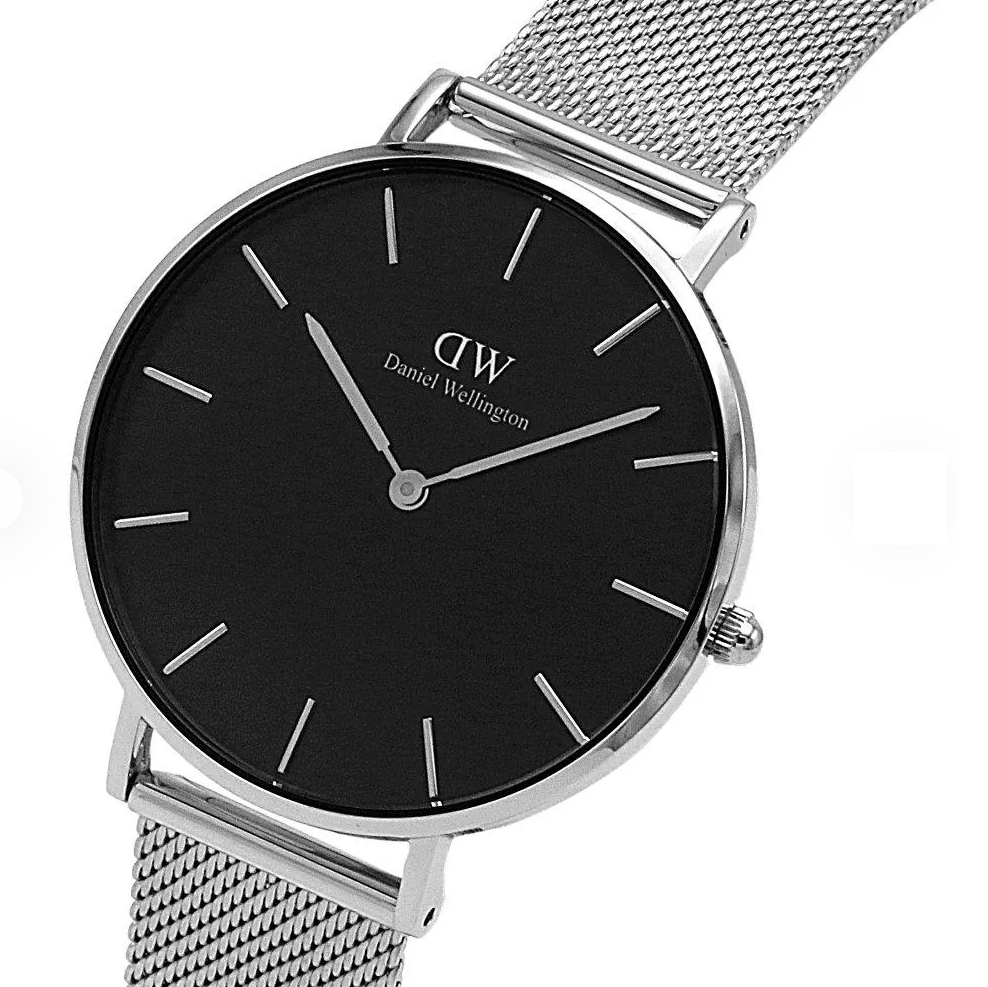 Reloj de cuarzo clásico Daniel Wellington Petite Sterling de acero inoxidable DW00100304