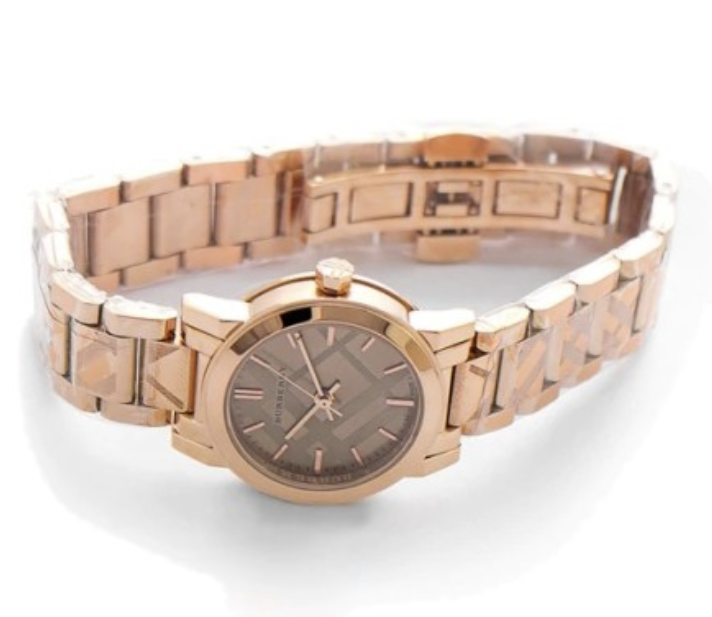 Reloj Burberry BU9235 The City para mujer, caja de oro rosa de 26 mm