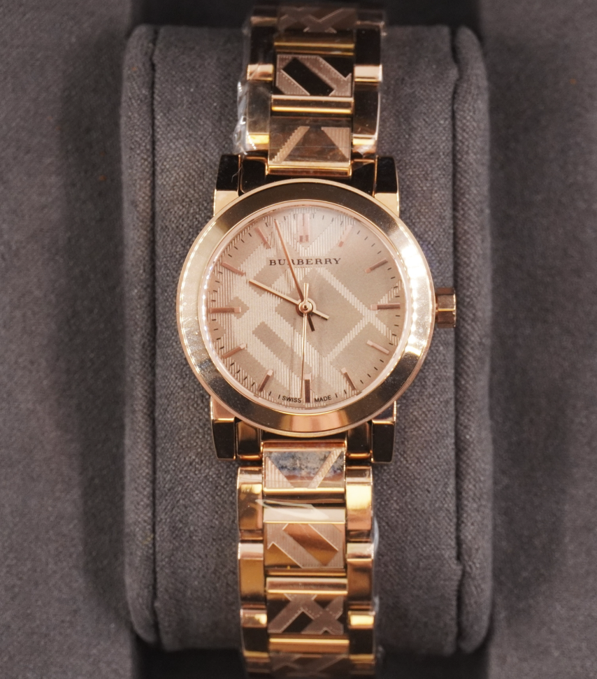 Burberry BU9235 Womens The City Rose Gold 26mm Case Watch