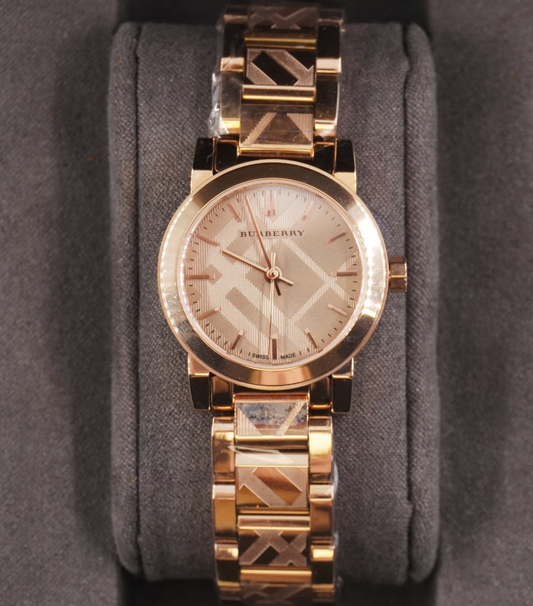Burberry BU9235 Ladies The City Rose Gold 26mm Case Watch
