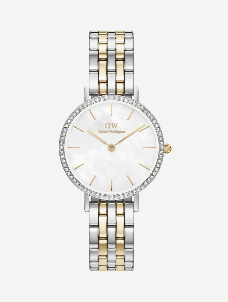 Daniel Wellington DW00100665 Petite Lumine Bezel 5-Link Two-Tone MOP