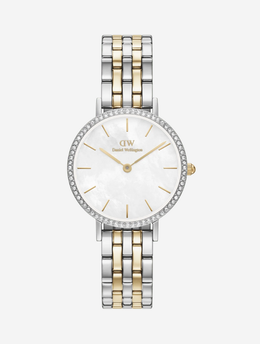 Daniel Wellington DW00100665 Petite Lumine Bezel 5-Link Two-Tone MOP