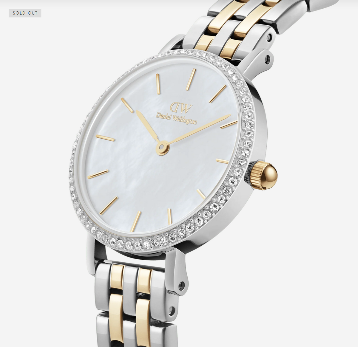 Daniel Wellington DW00100665 Petite Lumine Bezel 5-Link Two-Tone MOP