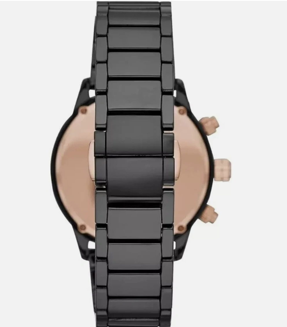 Emporio Armani AR70002 Mario Mens Ceramic Black Quartz Chronograph Watch