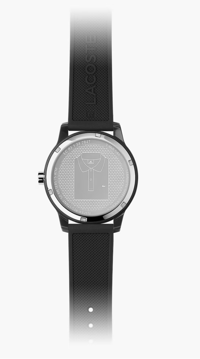 Lacoste Mens 2010986 12.12 Watch All Black