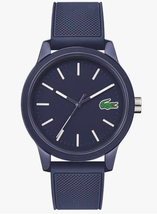 2010987 Lacoste Mens Blue Silicone Strap Watch