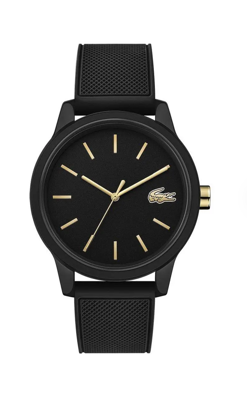 Lacoste 2011010 12.12 Mens Black With Gold Watch