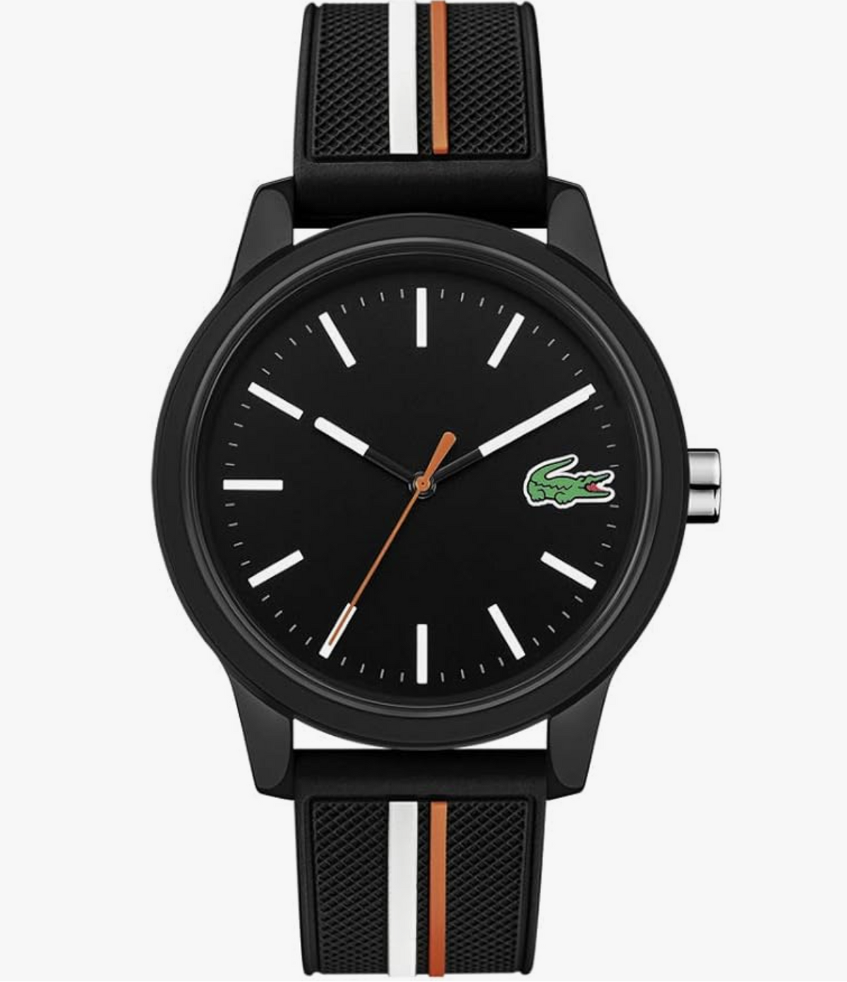 Lacoste 2011071 12.12 Black Silicone Mens Watch