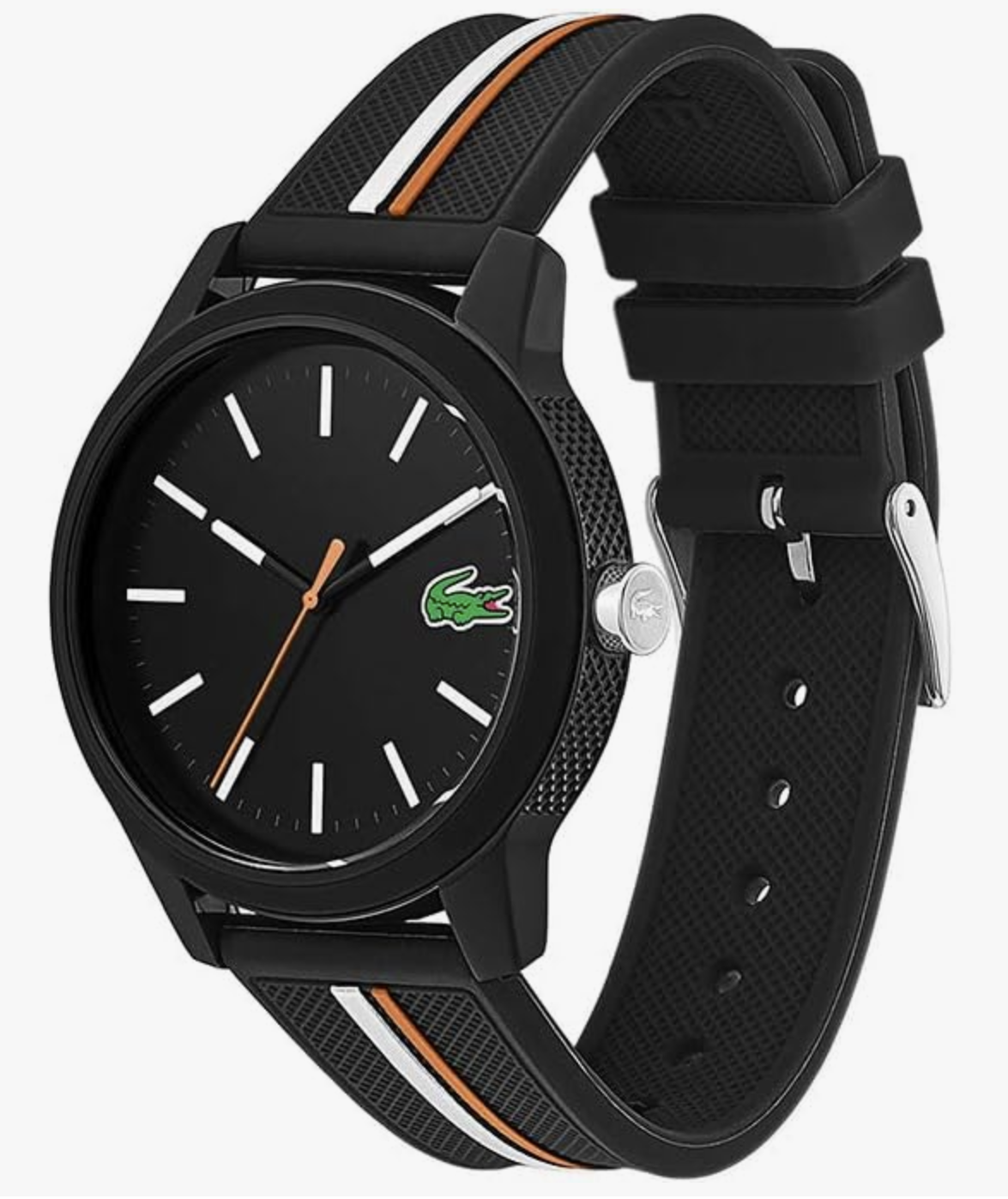 Lacoste 2011071 12.12 Black Silicone Men's Watch