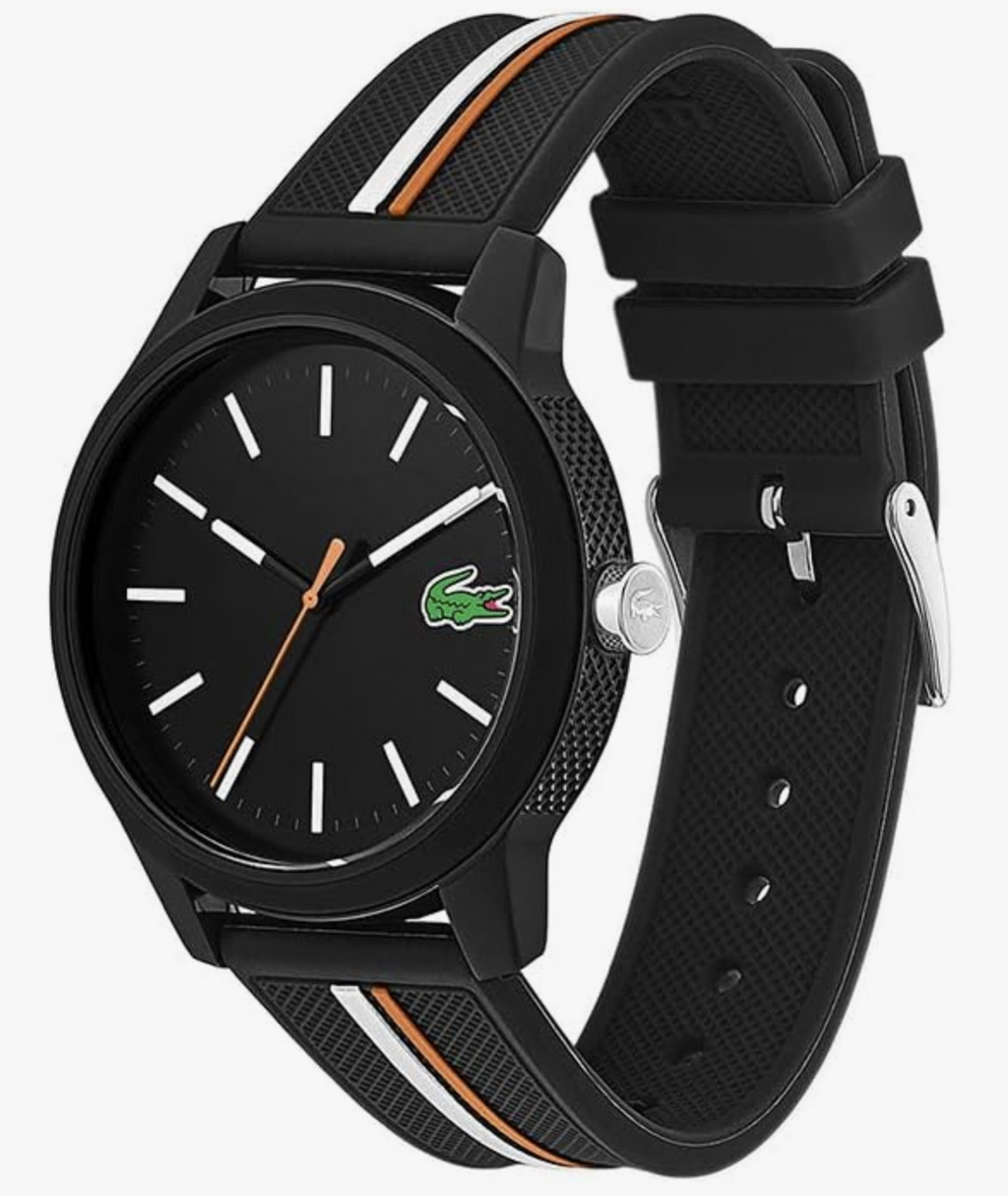Lacoste 2011071 12.12 Black Silicone Mens Watch