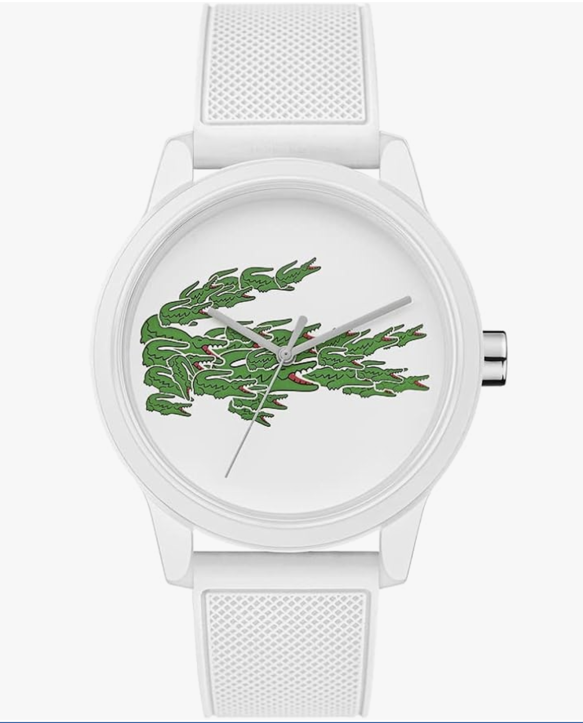 Lacoste Mens 12.12 2011039 All White Quartz Watch