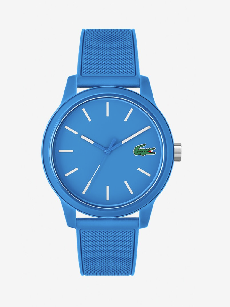 Unisex Lacoste 2011193 L.12.12 3 Hands Blue Silicone Watch