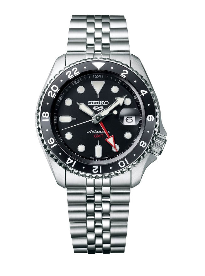 Seiko 5 SSK001K1 Sports Black Grape GMT Automatic Watch
