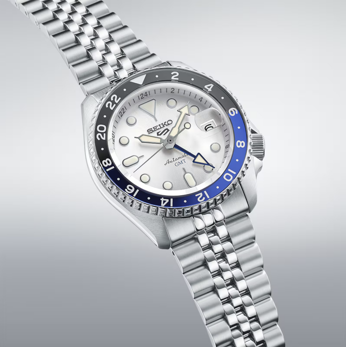 Seiko 5 Sports SSK033K1 SKX GMT Made In Japan Mens Bracelet Watch