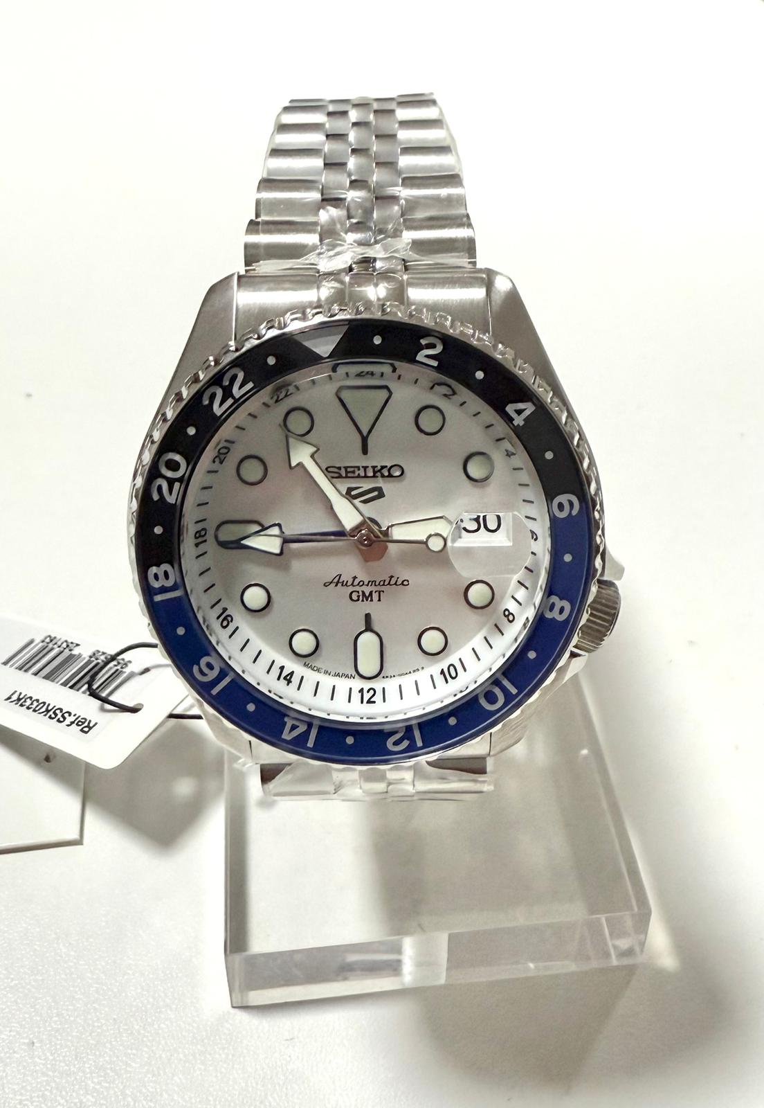 Seiko 5 Sports SSK033K1 SKX GMT Made In Japan Mens Bracelet Watch