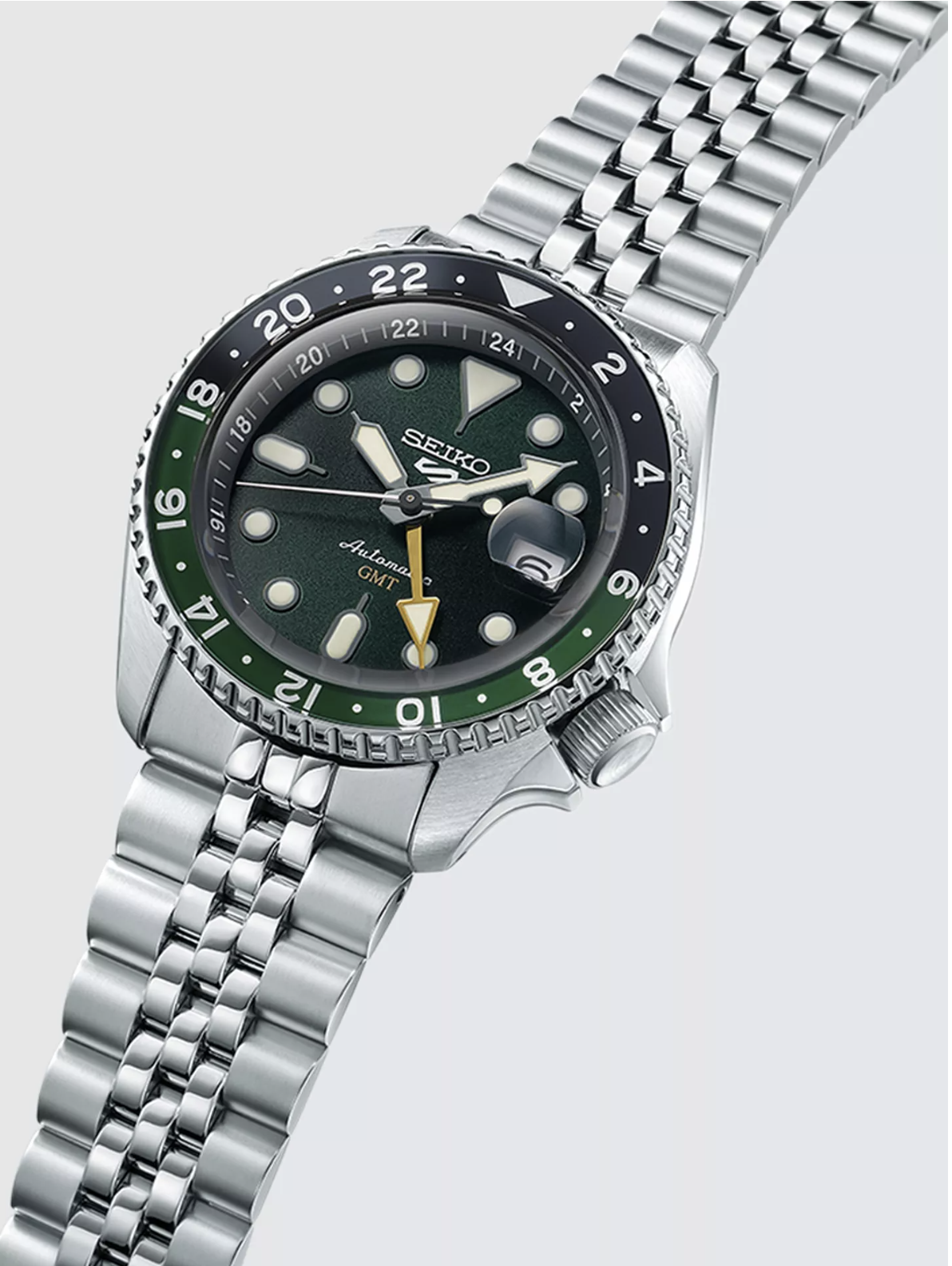 Seiko SSK035K1 Mens 5 Sports SKX GMT Date Automatic Bracelet Strap Watch