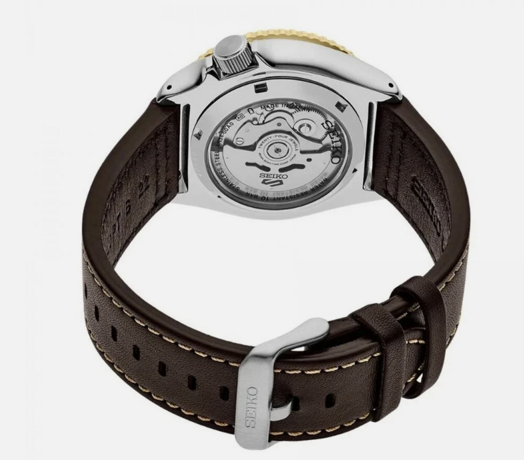 Seiko SSK036K1 5 Sports SKX GMT 42.5mm Mens Mocha Watch