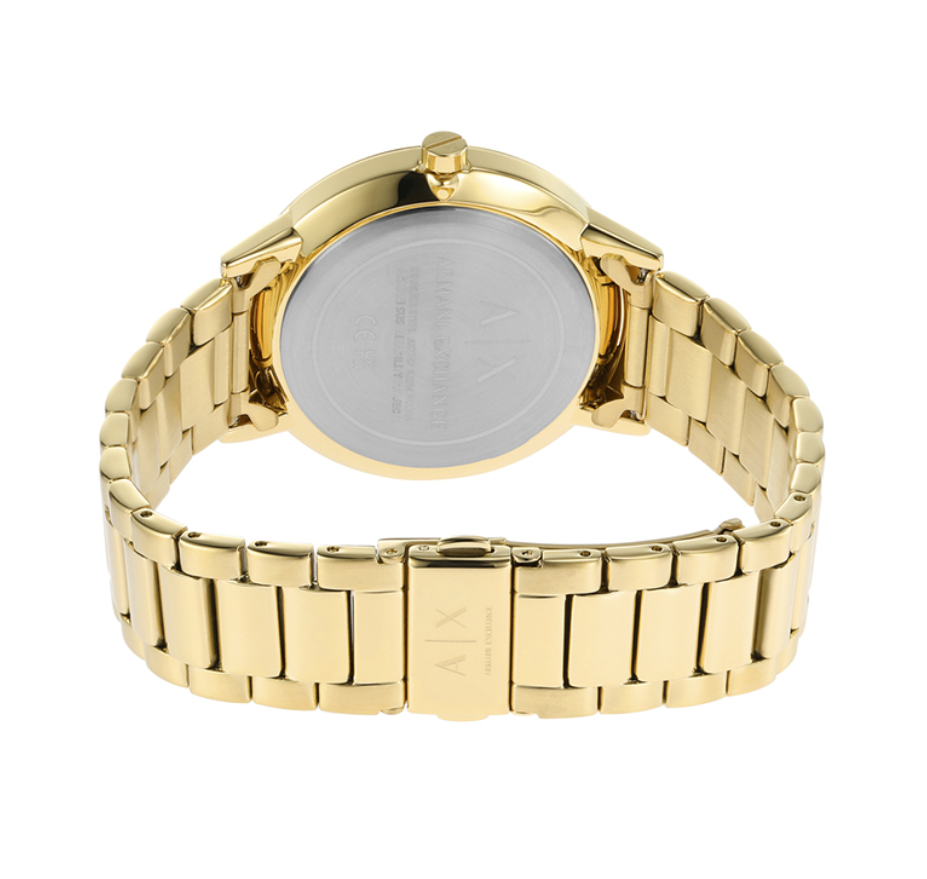 AX2747 Armani Exchange Cayde Mens Gold Bracelet Chronograph Watch