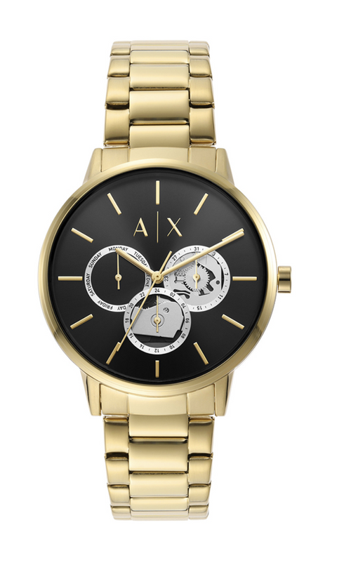 Armani Exchange AX2747 Cayde Mens Gold Bracelet Chronograph Watch
