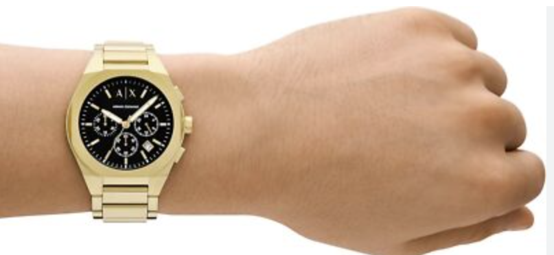Armani Exchange AX4180 Sync Chronograph Gold-Tone Mens Watch