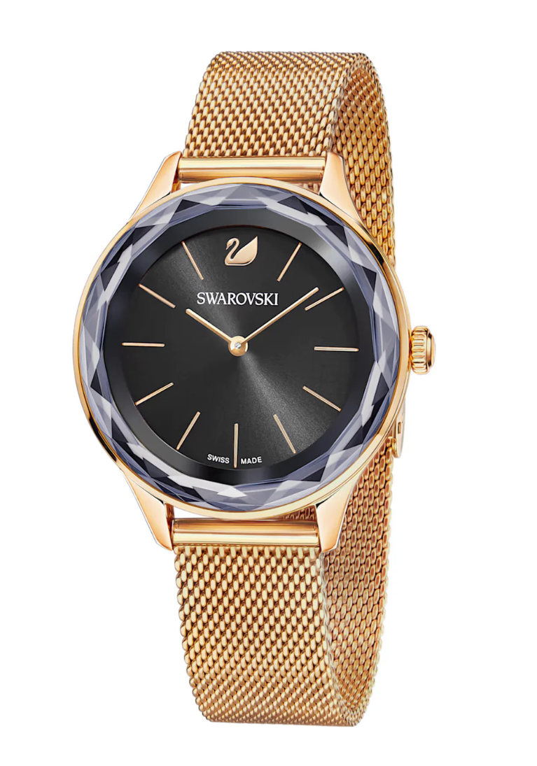 Swarovski Ladies Watch Octea Nova Mini Rose Gold Black 5430424