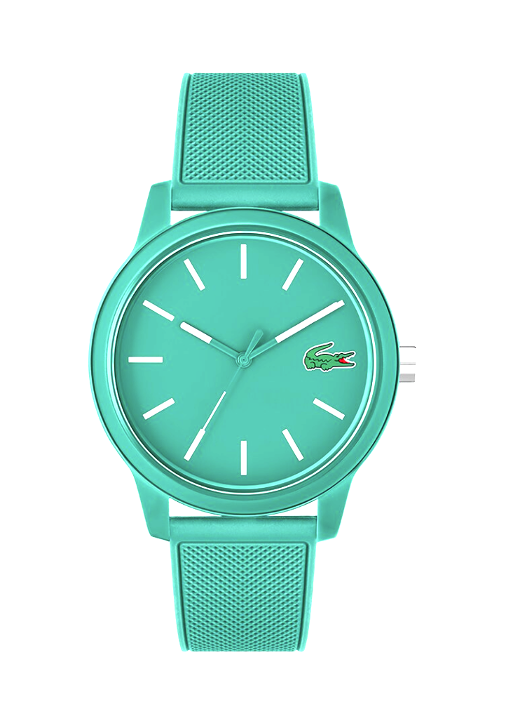 Lacoste L.12.12 2011192 Turquoise Simplistic Design Silicone Watch