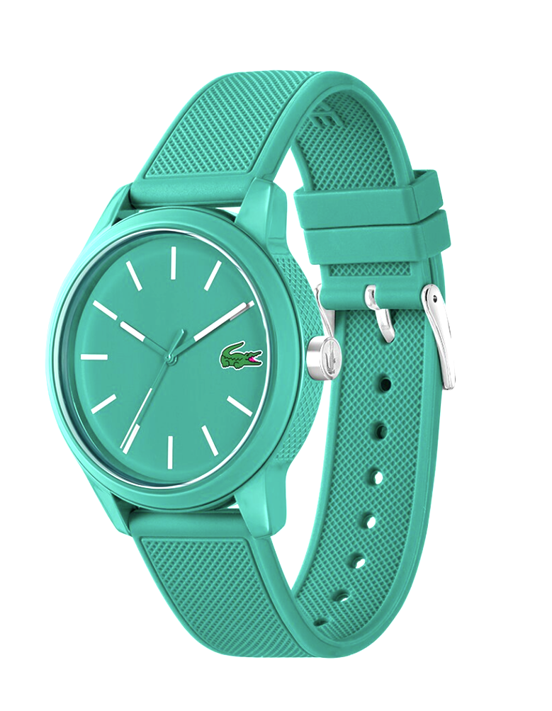 Lacoste L.12.12 2011192 Turquoise Simplistic Design Silicone Watch