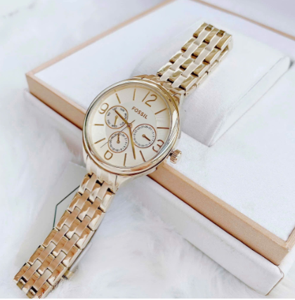 Fossil BQ3128 Suitor Gold Dial Gold Tone Womens Watch
