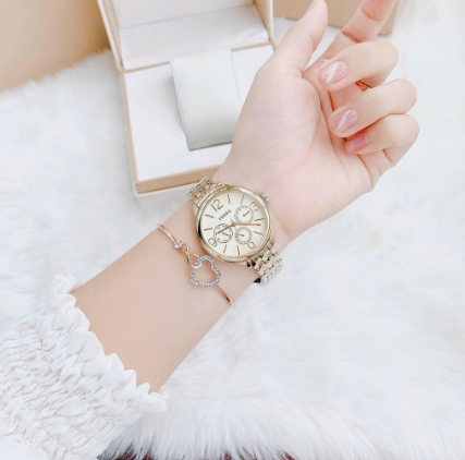 Fossil BQ3128 Suitor Gold Dial Gold Tone Womens Watch