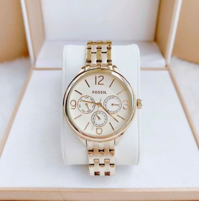 Fossil BQ3128 Suitor Gold Dial Gold Tone Womens Watch